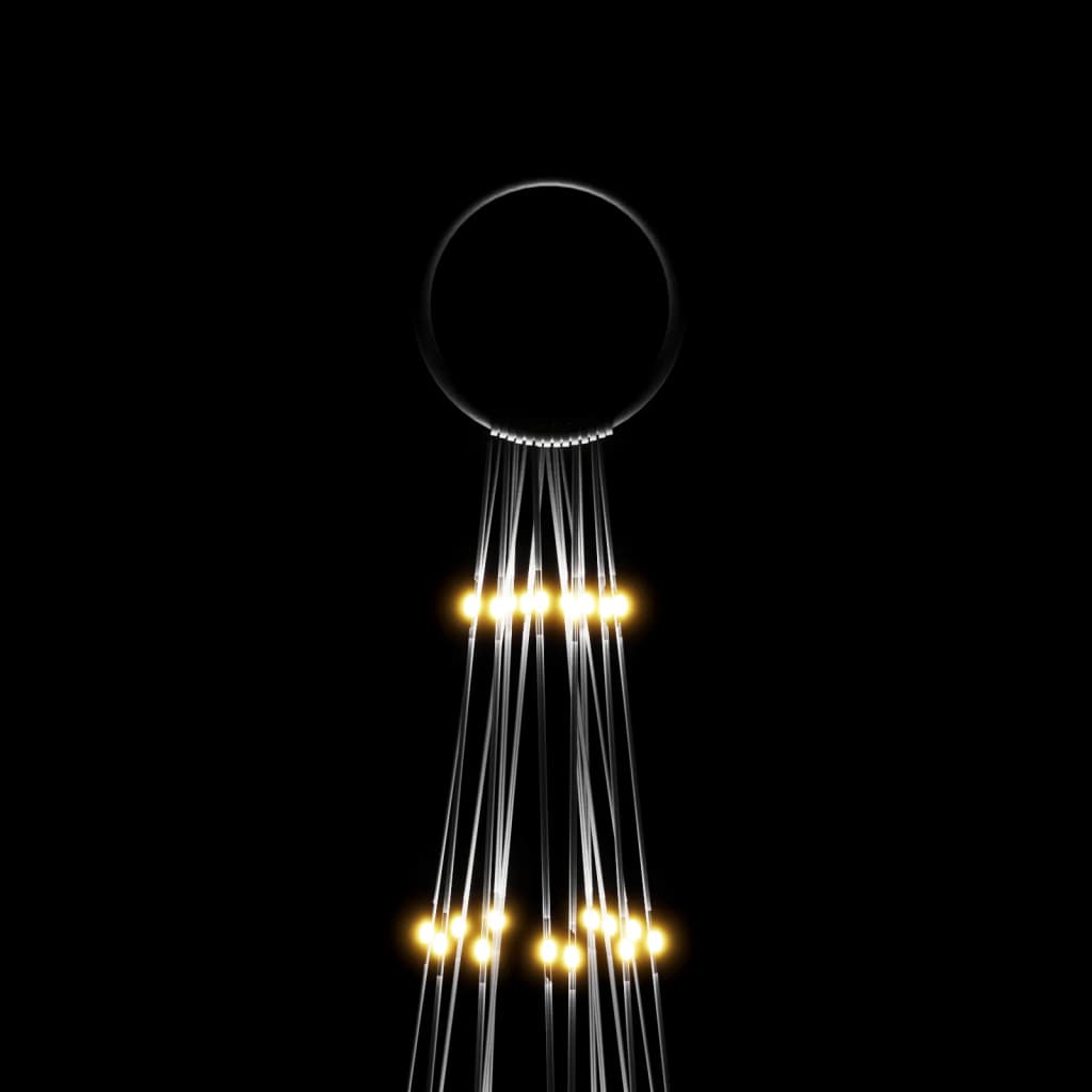 Juletre På Flaggstang 1134 Led Varmhvit 800 Cm