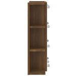 Speilskap Med Led Brun Eik 70X16,5X60 Cm
