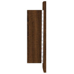 Speilskap Med Led Brun Eik 40X12X45 Cm Konstruert Tre