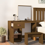 Sminkebord Honningbrun 95X50X134 Cm Heltre Furu