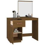 Sminkebord Honningbrun 95X50X134 Cm Heltre Furu