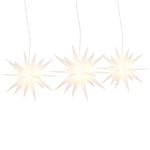 Julelys Med Led 3 Stk Sammenleggbar Hvit