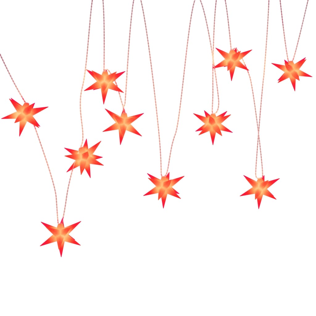 Julelys Med 10 Led Rød 10 Cm