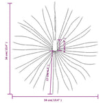 Julestjernelys 140 Led 4 Stk Kaldhvit 17 Cm