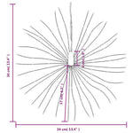 Julestjernelys 140 Led Flerfarget 17 Cm