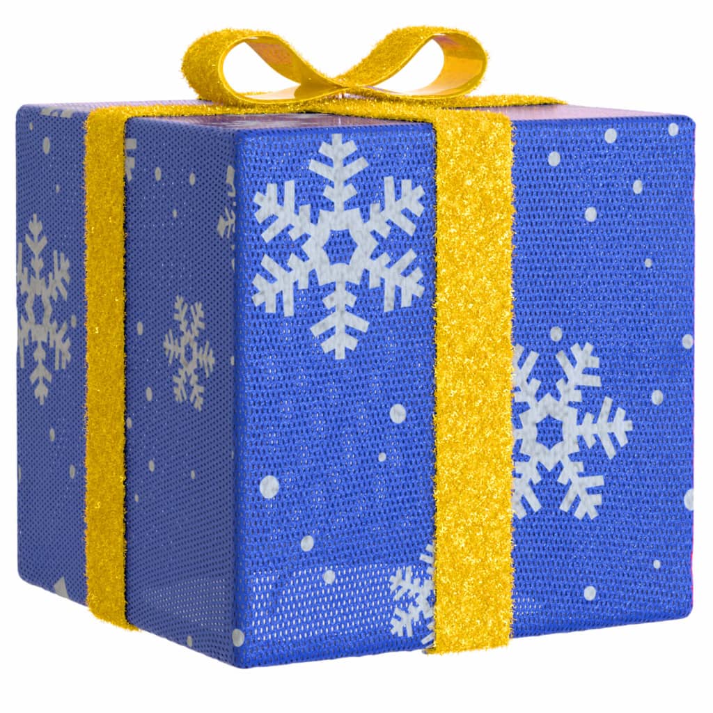 Opplyste Julegaver 3 Stk 64 Lysdioder Varm Hvit