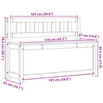 Benk 110X41X76,5 Cm Heltre Furu