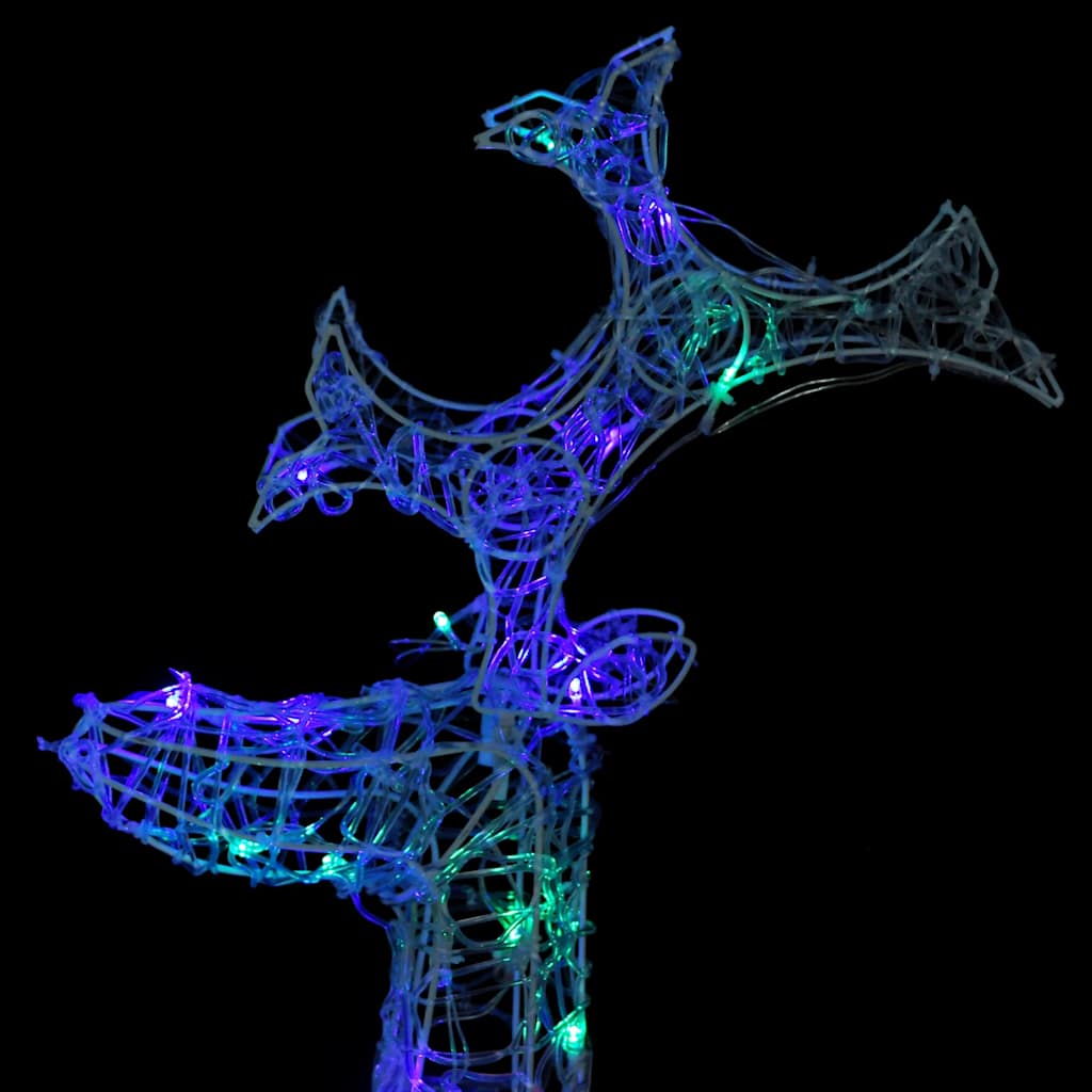 Reinsdyr Julepynt 3 Stk 60X16X100 Cm Akryl