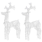 Reinsdyr Julepynt 2 Stk 60X16X100 Cm Akryl