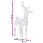 Julereinsdyr 4 Stk Varmhvit 160 Led Akryl