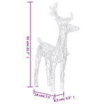 Julereinsdyr 6 Stk Blå 240 Led Akryl