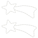 Julekometfigurer Med 48 Led 2 Stk Varmhvit 65X28 Cm