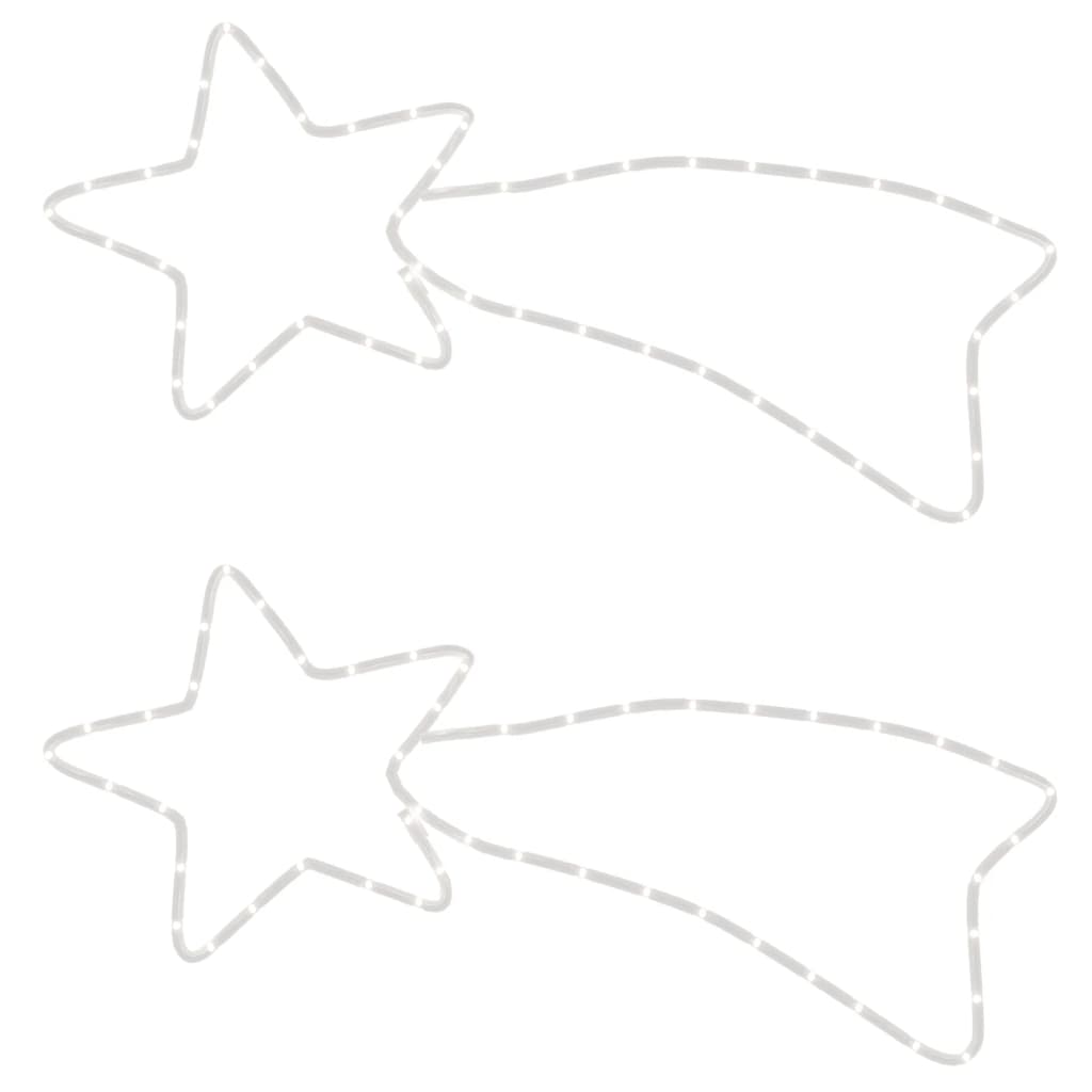 Julekometfigurer Med 48 Led 2 Stk Varmhvit 65X28 Cm