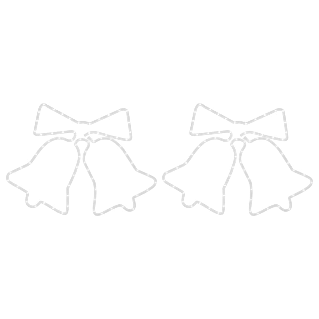 Juleklokkefigurer Med 72 Led 2 Stk Lysdioder 50X56 Cm