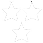 Julestjernefigurer Med 48 Led 3 Stk Varmhvit 56 Cm