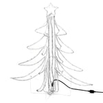 Sammenleggbare Led-Juletrefigurer 2 Stk Varmhvit 87X87X93 Cm
