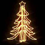 Sammenleggbare Led-Juletrefigurer 3 Stk Varmhvit 87X87X93 Cm
