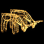 Julereinsdyrfigurer 2 Stk Varmhvit 73X31X45 Cm