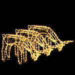 Julereinsdyrfigurer 3 Stk Varmhvit 73X31X45 Cm