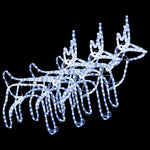 Julereinsdyrfigurer 3 Stk Kaldhvit 60X30X60 Cm