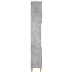 Baderomsskap Betonggrå 30X30X190 Cm Konstruert Tre