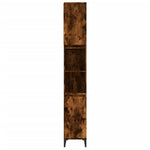Baderomsskap Røkt Eik 30X30X190 Cm Konstruert Tre