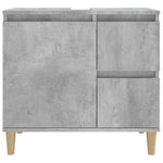Baderomsskap Betonggrå 65X33X60 Cm Konstruert Tre