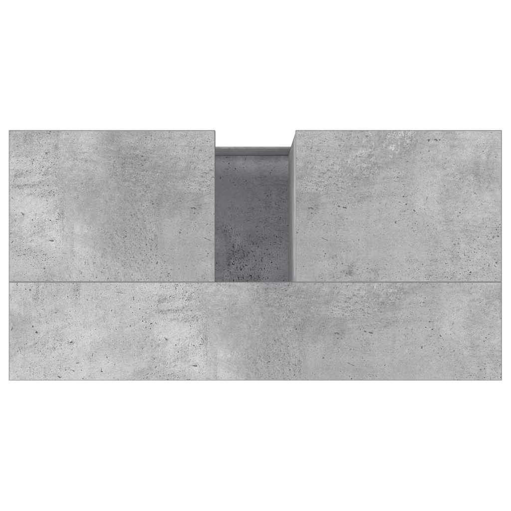 Baderomsskap Betonggrå 65X33X60 Cm Konstruert Tre