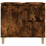 Baderomsskap Røkt Eik 65X33X60 Cm Konstruert Tre
