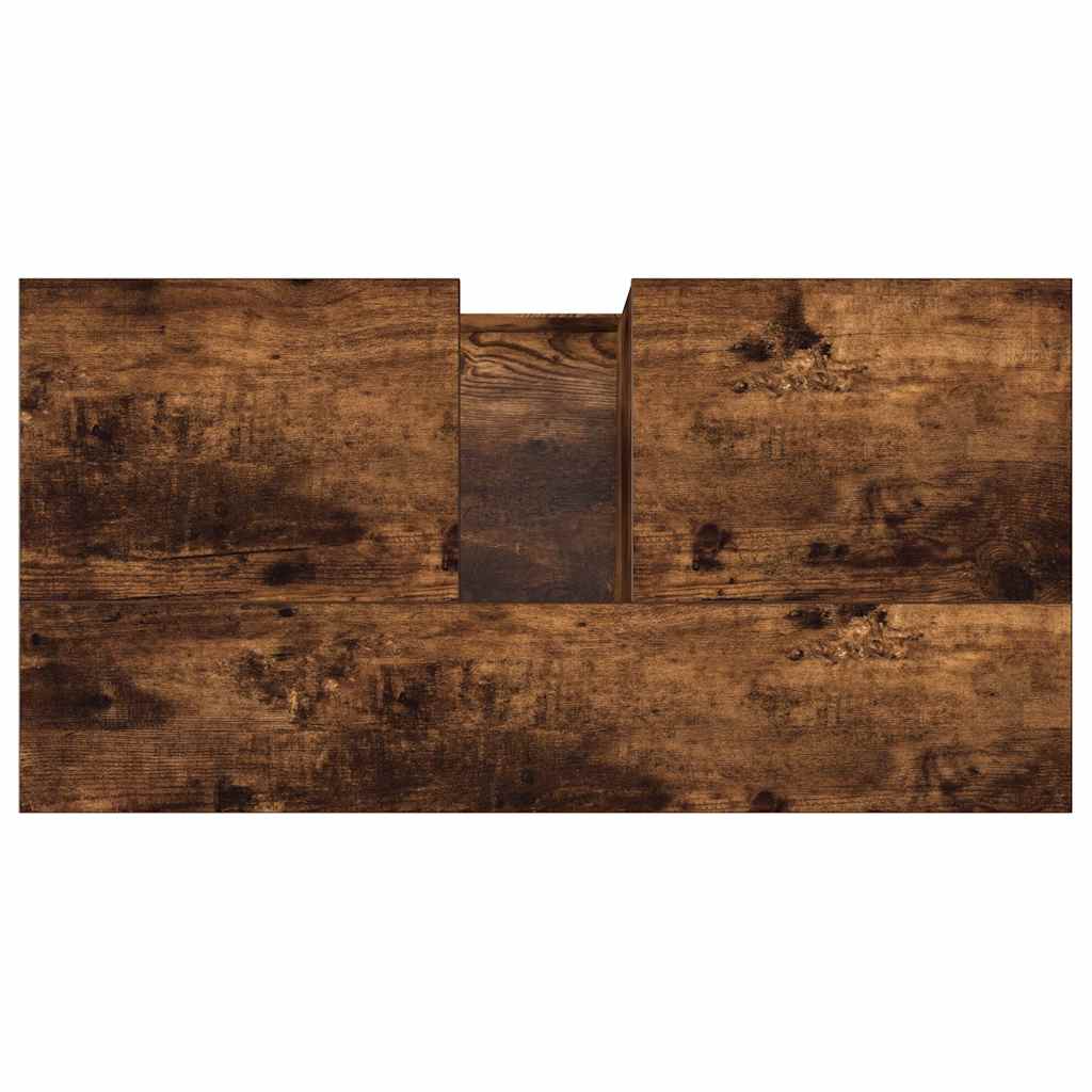 Baderomsskap Røkt Eik 65X33X60 Cm Konstruert Tre
