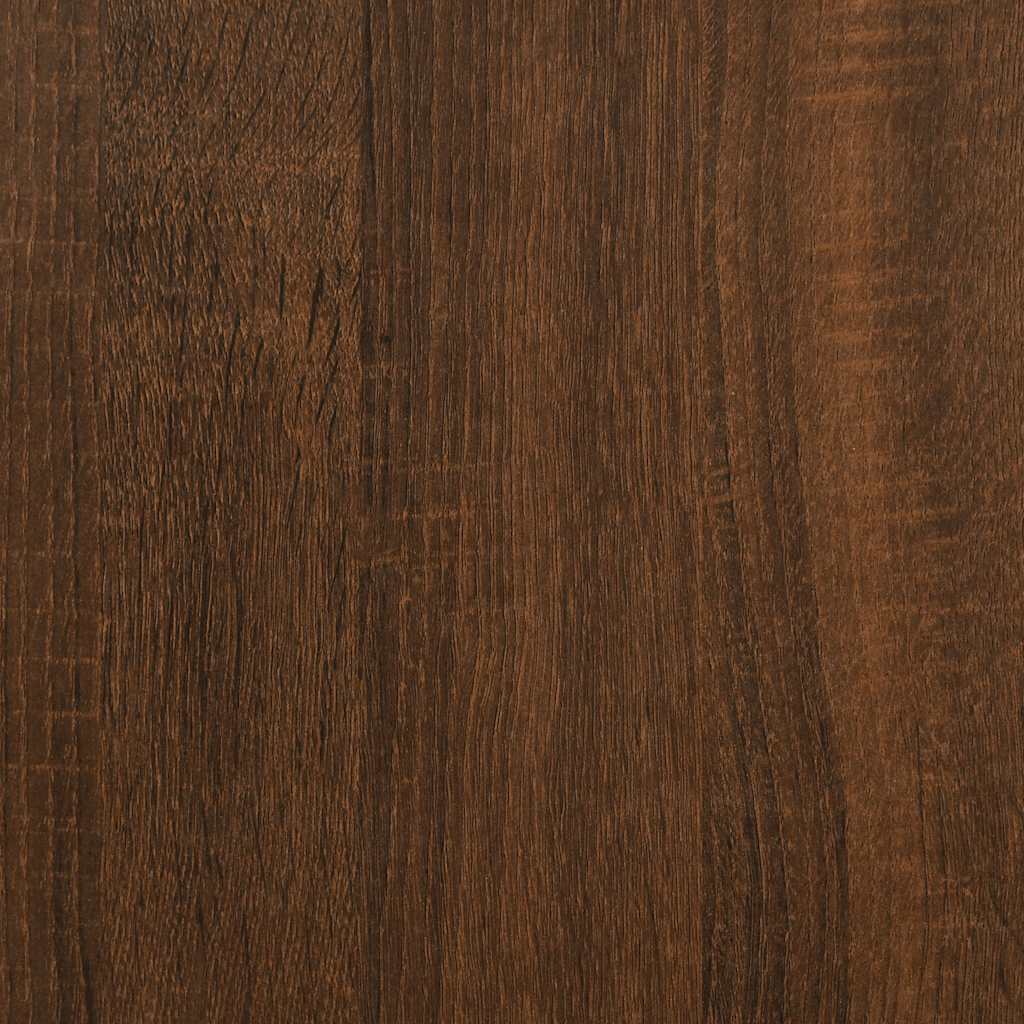Baderomsskap Brun Eik 65X33X60 Cm Konstruert Tre