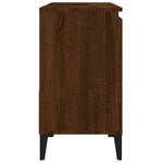 Baderomsskap Brun Eik 65X33X60 Cm Konstruert Tre