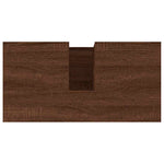 Baderomsskap Brun Eik 65X33X60 Cm Konstruert Tre