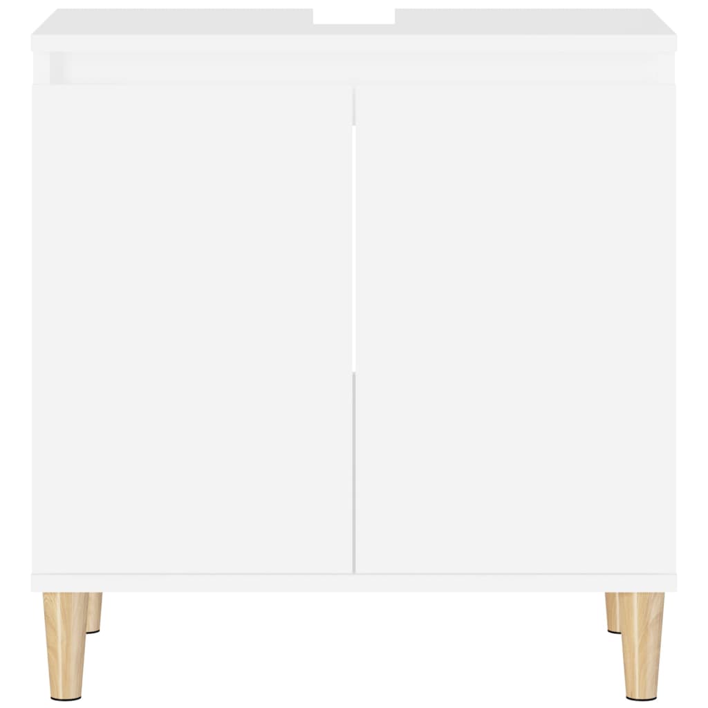 Servantskap Hvit 58X33X60 Cm Konstruert Tre