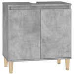 Servantskap Betonggrå 58X33X60 Cm Konstruert Tre