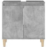 Servantskap Betonggrå 58X33X60 Cm Konstruert Tre
