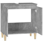 Servantskap Betonggrå 58X33X60 Cm Konstruert Tre