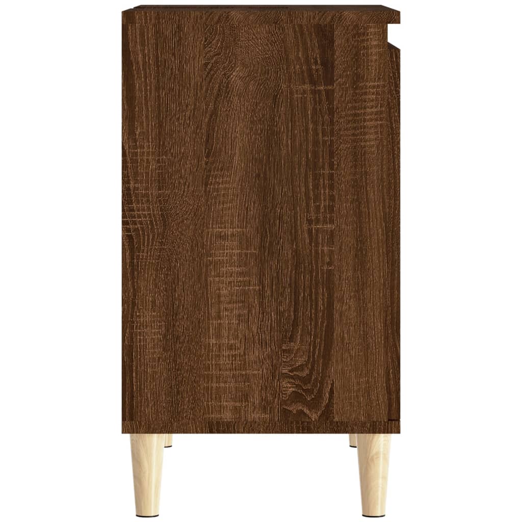 Servantskap Brun Eik 58X33X60 Cm Konstruert Tre