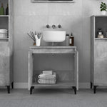 Servantskap Betonggrå 58X33X60 Cm Konstruert Tre
