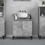 Servantskap Betonggrå 58X33X60 Cm Konstruert Tre