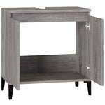 Servantskap Grå Sonoma 58X33X60 Cm Konstruert Tre