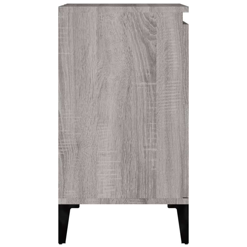 Servantskap Grå Sonoma 58X33X60 Cm Konstruert Tre
