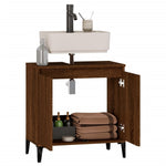 Servantskap Brun Eik 58X33X60 Cm Konstruert Tre