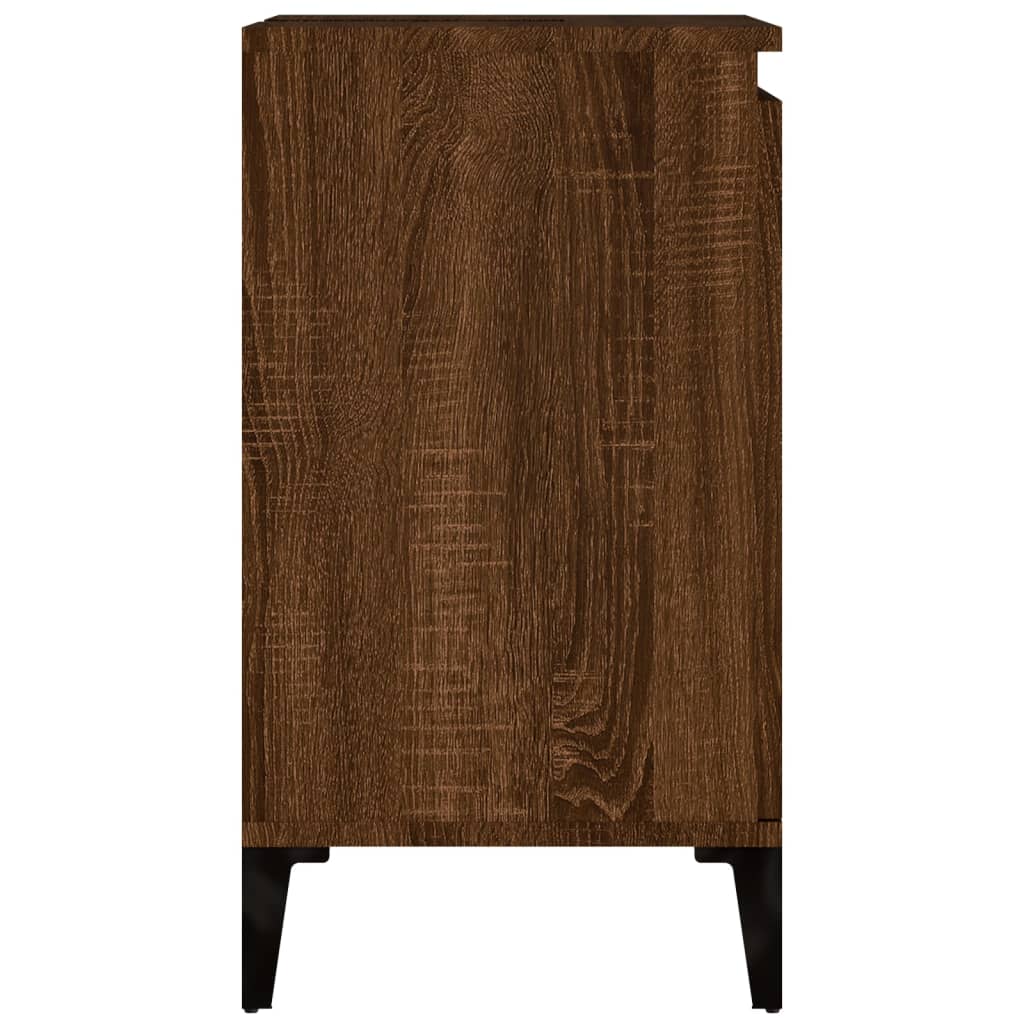 Servantskap Brun Eik 58X33X60 Cm Konstruert Tre
