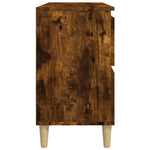 Servantskap Røkt Eik 80X33X60 Cm Konstruert Tre