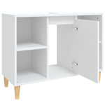 Servantskap Hvit 80X33X60 Cm Konstruert Tre