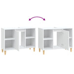 Servantskap Hvit 80X33X60 Cm Konstruert Tre