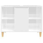 Servantskap Høyglans Hvit 80X33X60 Cm Konstruert Tre