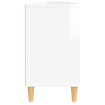 Servantskap Høyglans Hvit 80X33X60 Cm Konstruert Tre