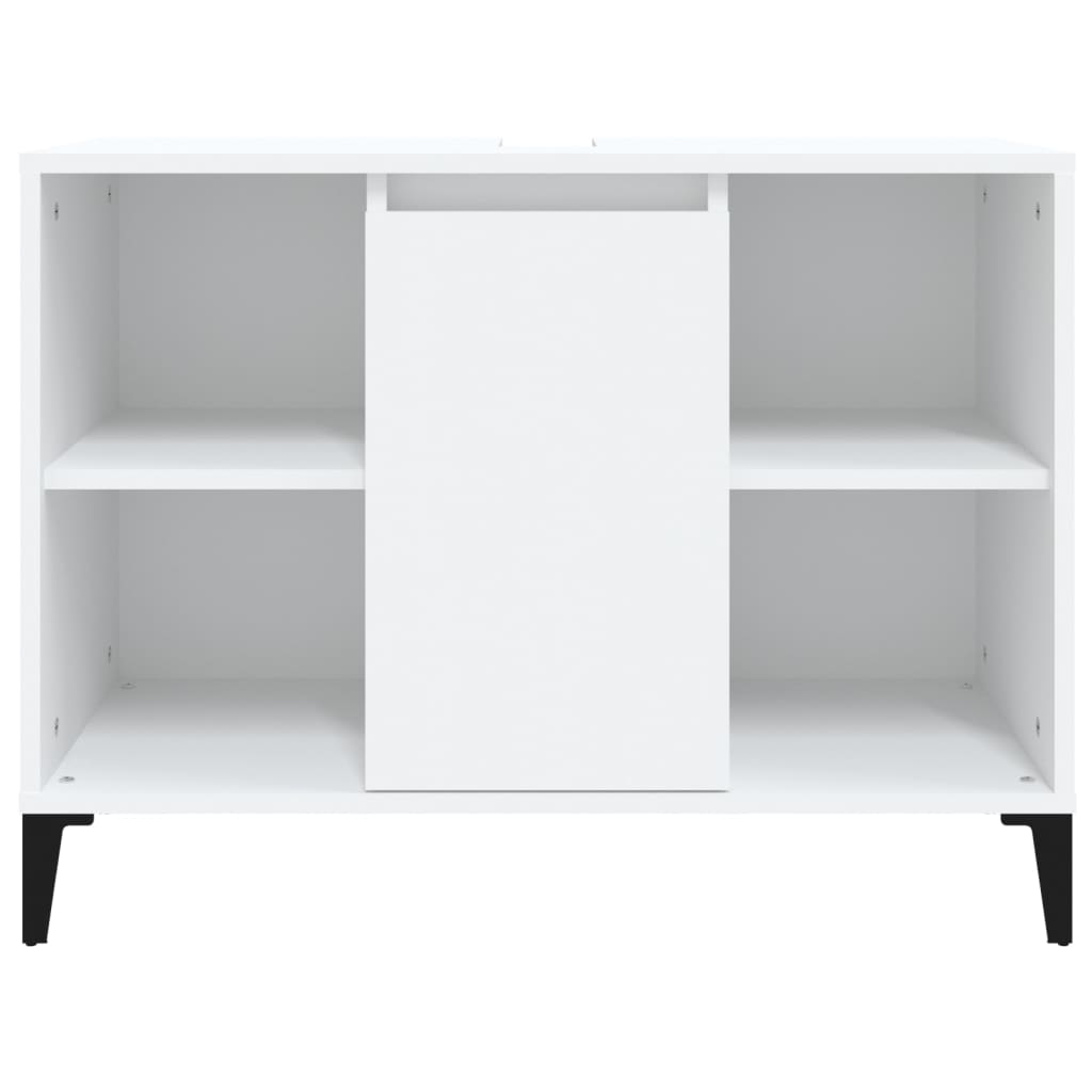 Servantskap Hvit 80X33X60 Cm Konstruert Tre